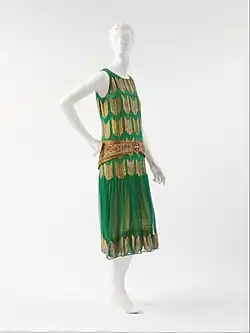 Arrow of Gold, Abendkleid (Seide mit Metalldrähten), 1925