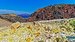 Schwefelablagerungen