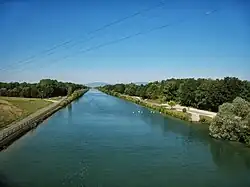 Ausgebauter Kanalabschnitt bei Rixheim