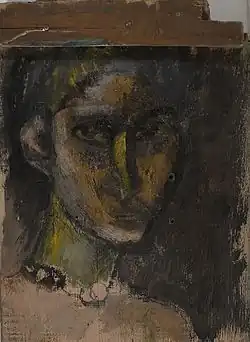 Selbstporträt mit Perlen