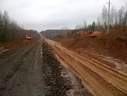 Vollsanierung der Wjatka bei Muraschi (Oktober 2011)