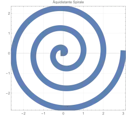 Äquidistante Spirale