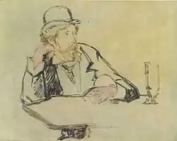 Édouard Manet: George Moore im Café, 1878–1879, Metropolitan Museum of Art