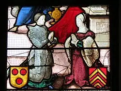 Die Stifter Jean de Caqueray und Jeanne de Bouju