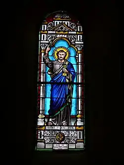 Glasfenster mit dem Apostel Petrus