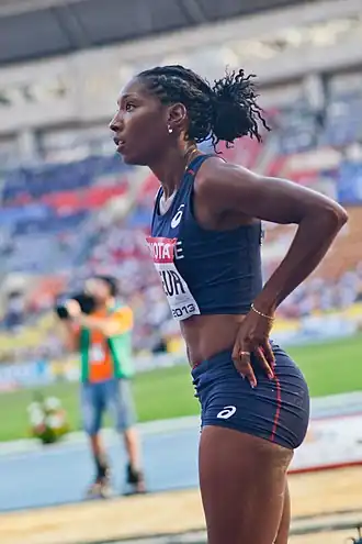 Éloyse Lesueur Rang zehn mit 6,39 m