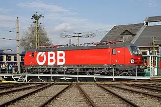 1293 001 auf der Drehscheibe in Knittelfeld