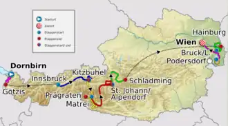 Karte 63. Österreich-Rundfahrt 2011