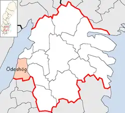 Lage der Gemeinde Ödeshög