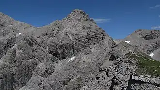 Öfnerspitze mit Südwestgrat vom Muttlerkopf