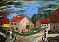 Kleinstadt (Ölbild)