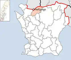 Lage der Gemeinde Örkelljunga