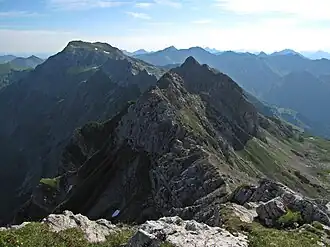 Ostansicht vom Westlichen Wengenkopf (2235 m) aus