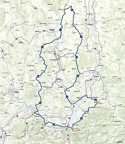Übersichtskarte der Schlossparkradrunde im Allgäu