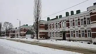 Eisenbahner-Wohnhäuser in der Bahnhofsstraße (Priwoksalnaja uliza)