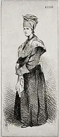 „Junge Frau“; 1861