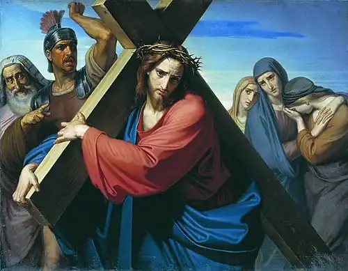 Christus trägt das Kreuz