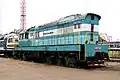 Eine Rangierlokomotive vom Typ ЧМЭ3