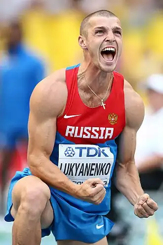 Artjom Lukjanenko bei den Weltmeisterschaften 2013 in Moskau