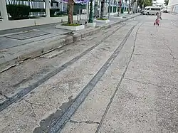 Gleisreste im Juni 2020