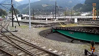 Abstellanlage und Drehscheibe