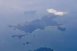 Luftbild von Honjima