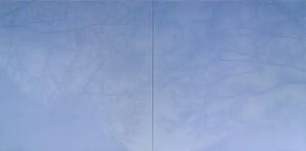 Hiroshi Ōnishi: View of Remembrance I (2009). Lapislazuli auf Leinwand