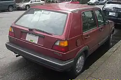 VW Golf (1985–1987; US-Version)