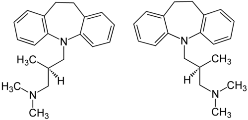 Strukturformel von (±)-Trimipramin