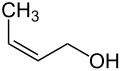 Strukturformel von (Z)-Crotylalkohol