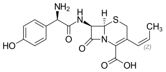 Strukturformel von (Z)-Cefprozil