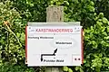 Karstwanderweg-Schild bei Scharzfeld