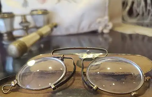 Kneifer mit nach hinten ausgestellter Nasenauflage