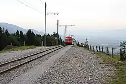 Kreuzstrasse – Ende des Zahnstangen­abschnitts Warmesberg