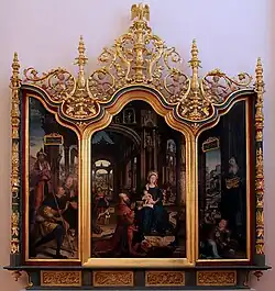 Anbetung des Jesuskindes um 1528 Jehan Bellegambe