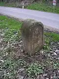 Ganzmeilenstein an der Straße von Waldheim nach Nossen kurz vor Etzdorf (jetzt Abzweig Gersdorf)