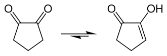 Strukturformel von 1,2-Cyclopentanedion