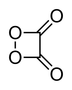 Strukturformel von 1,2-Dioxetandion