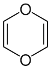Strukturformel von 1,4-Dioxin