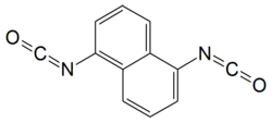 Strukturformel von Naphthylen-1,5-diisocyanat