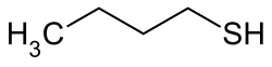Strukturformel von 1-Butanthiol