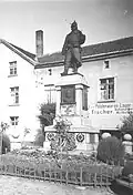 Riesenburg/ Prov. Westpreußen: Kriegerdenkmal 1870/71 mit Reliefbild