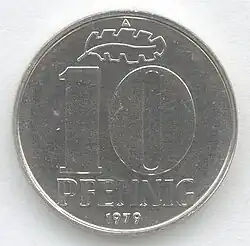 Vorderseite 10 Pfennig