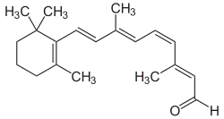 Strukturformel von 11-cis-Retinal