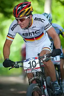 Moritz Milatz beim UCI World Cup in Offenburg, Deutschland 2011