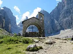 Die Kapelle beim Rifugio Brentei