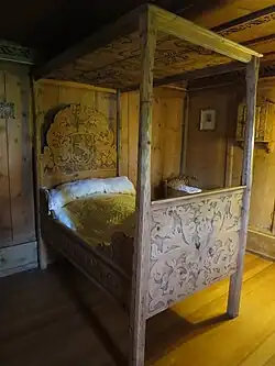 Himmelbett der Pestzeit um 1575