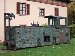 Ehemalige AEG-Treidellok des Canal du Rhône au Rhin in Saverne