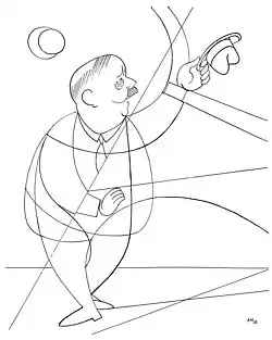 Karikatur von Adolf Hoffmeister (1932)