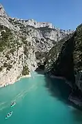 Verdon-Zugang zur Schlucht (See-Seite)